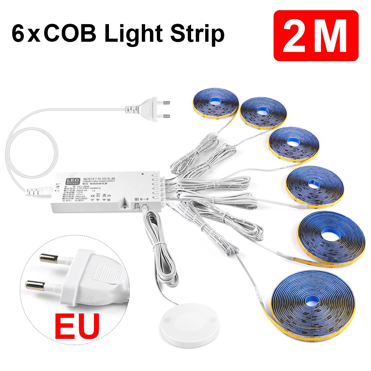 Smart Penetrable Wood COB LED Strip Touch Sensor