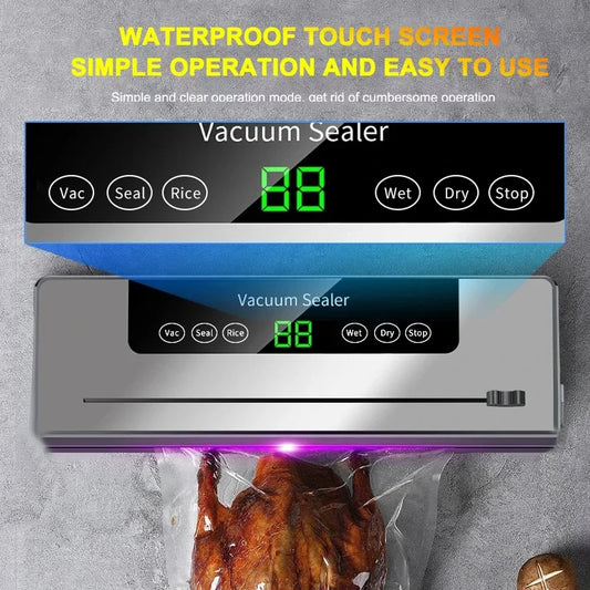 Electric Vacuum Sealer with Built-in Cutter Kitchen