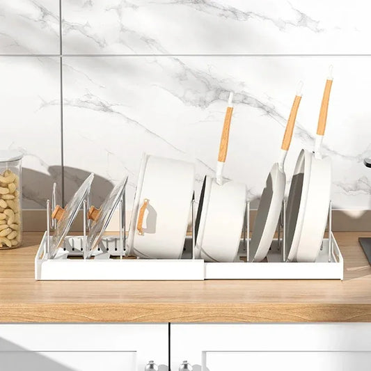 Expandable Kitchen Pot Pan Organizer