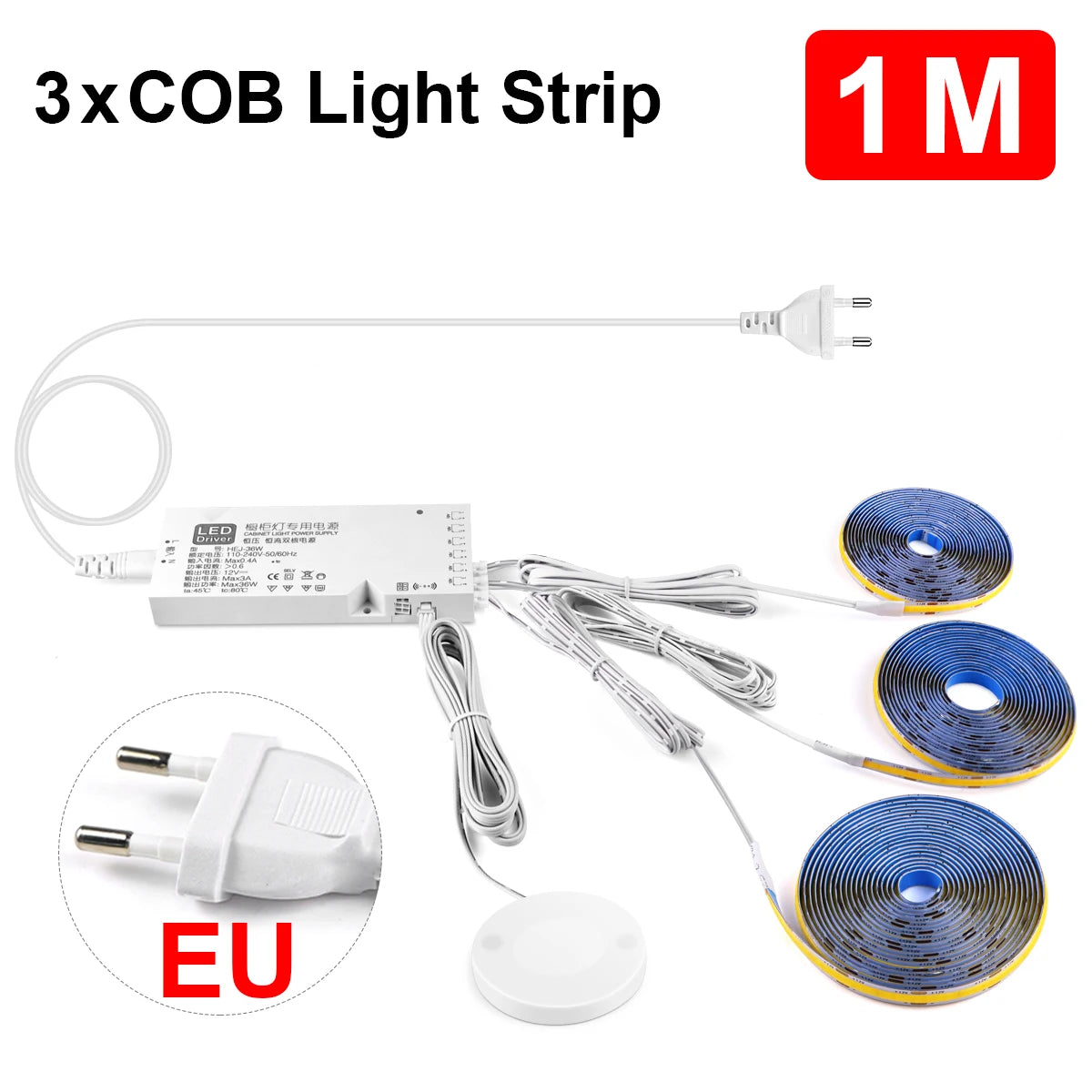 Smart Penetrable Wood COB LED Strip Touch Sensor