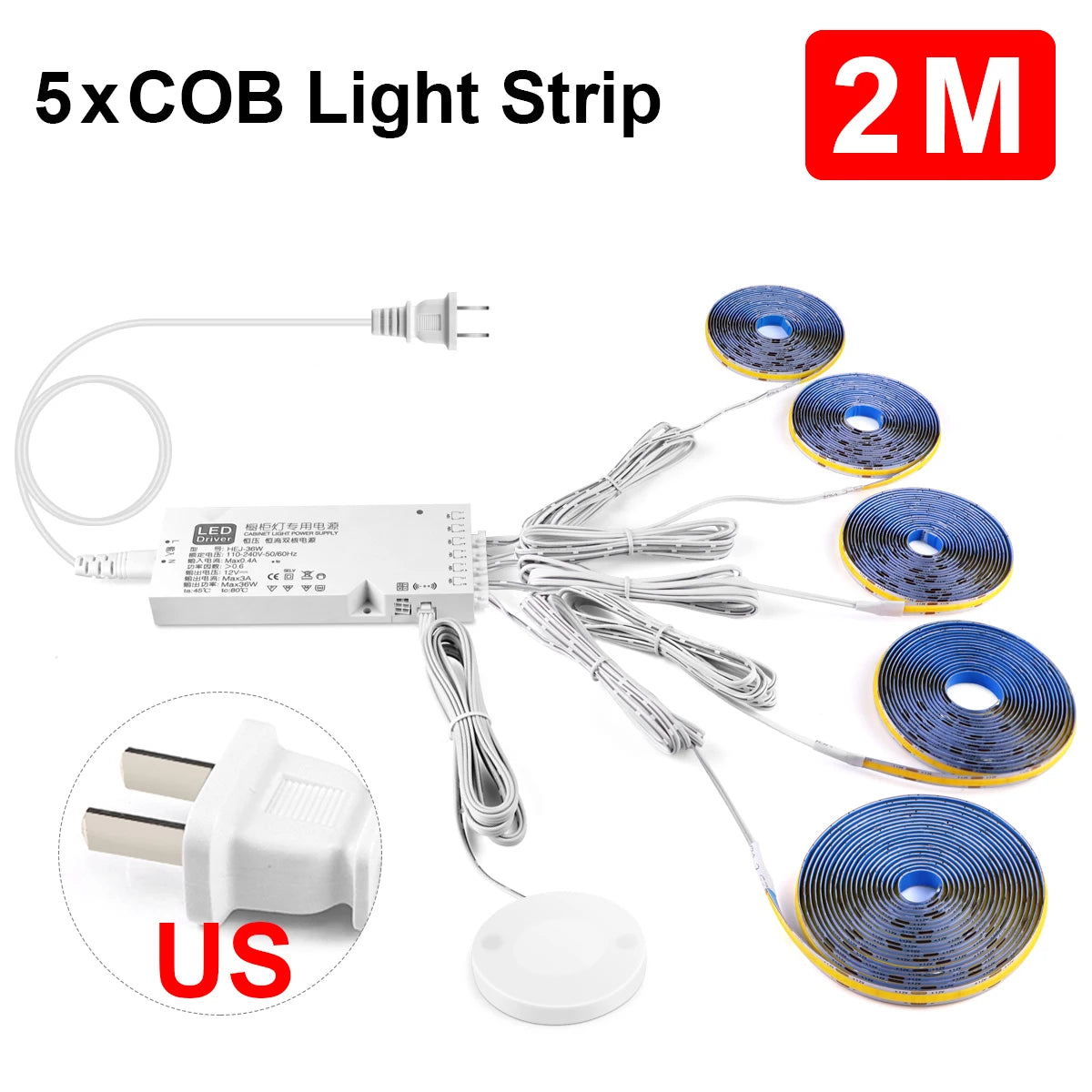 Smart Penetrable Wood COB LED Strip Touch Sensor