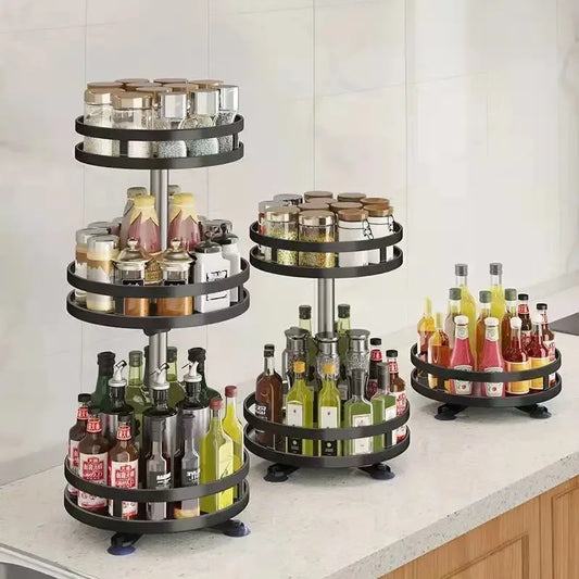 360 Rotating Spice Rack Organizer
